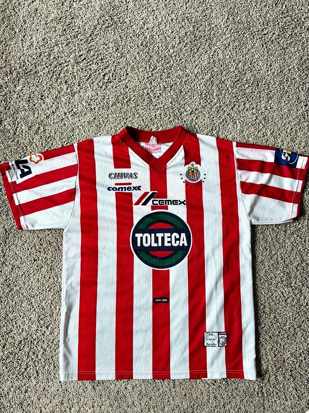 Atlética Chivas de Guadalajara 2000-2001 Home Jersey Red & White